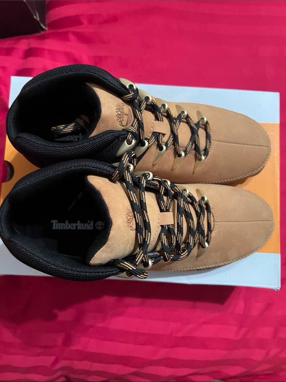 Timberland Wheat and Black Waterproof Lace-Up Boots - Picture 2 of 7